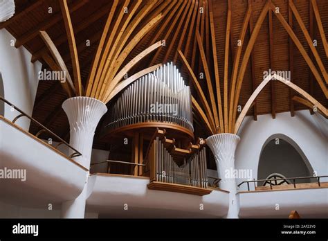 Miercurea Ciuc, Romania - Dec 09, 2019: inside of the Roman Catholic ...