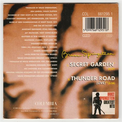 Bruce Springsteen Collection: Secret Garden