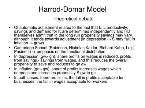 PPT - Harrod -Domar Model introduction PowerPoint Presentation, free download - ID:3217464