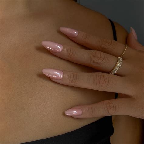 Blush Pink Chrome Glazed Donut Gel Press-Ons – Frst Class Beauty