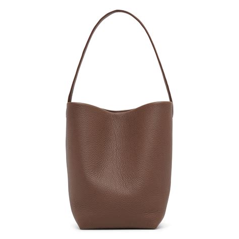 The Row | Medium N/S dark olive leather tote bag | Savannahs