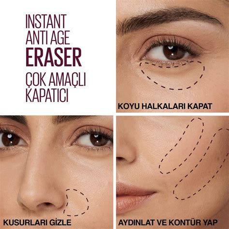 Maybelline Concealer 6.8ml Instant Anti Age Eraser 01 Light | Head2Toes ...