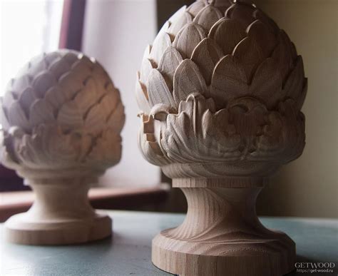 Навершия на столбы деревянные резные, шар для лестницы - купить в Get-Wood