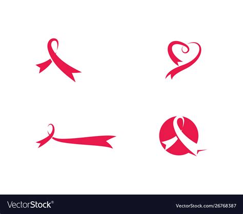 Ribbon logo template Royalty Free Vector Image