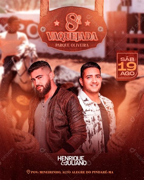 Cartaz De Vaquejada Para Editar - Vaquejada Flyer Social Media PSD Editável [download] - Designi