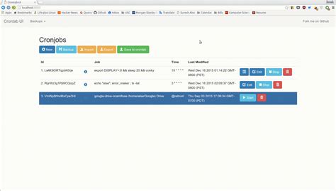 Life plus Linux: Crontab UI: easy and safe way to manage your crontab files