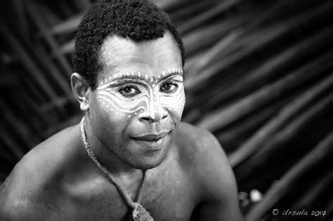 black  white view   colourful tradition middle sepik sing sing