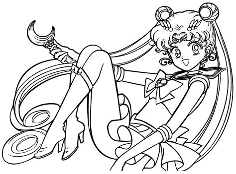 Free Printable Sailor Moon Coloring Pages For Kids