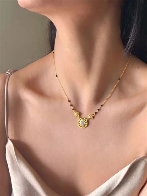 fancy gold mangalsutra designs