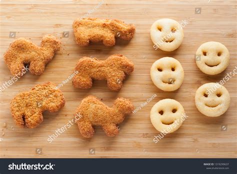 dino chicken nuggets images stock  vectors shutterstock