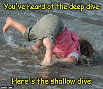 Don't Dive in the Shallow End - Imgflip