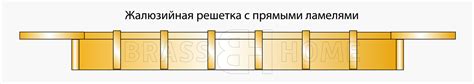 Жалюзийная вентиляционная решётка с прямыми ламелями