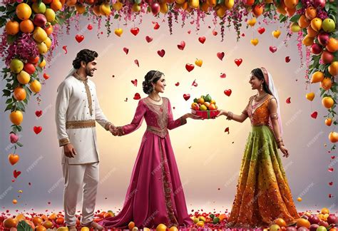 premium photo romantic couple love  couple  traditional indian