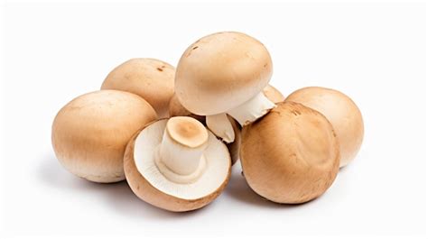 Premium Photo | Champignon mushrooms isolated on white