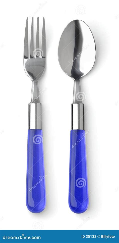 spoon  fork stock photo image  iron chuck chorome