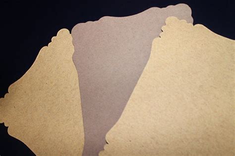 kraft flat cards set blank kraft cardstock rustic kraft paper brown