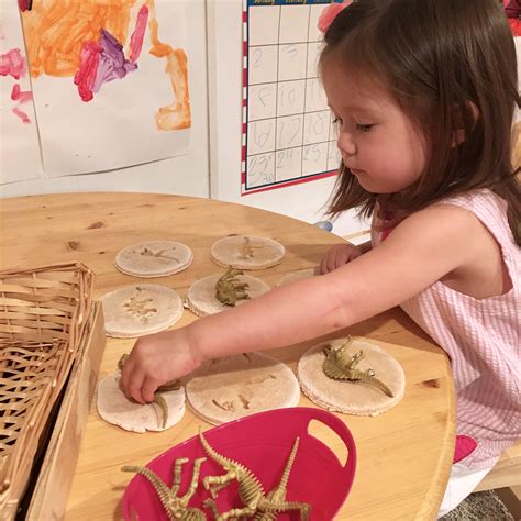 Salt Dough Dinosaur Fossils – MOMtessori Life