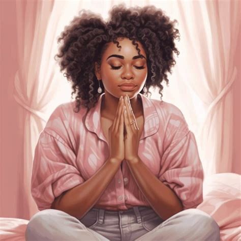 Black Woman Prayer Hands (20) Clipart, African American Clipart PNG ...