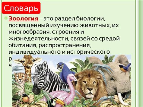 Презентация по биологии для 7 класса на тему: "Зоология - наука о животных"