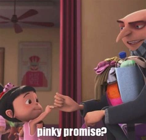 Pinky Promise | Pinky promise meme, Despicable me, Agnes despicable me