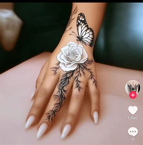 by Heavenly on Tattoos | Girly hand tattoos, Pretty hand tattoos ...