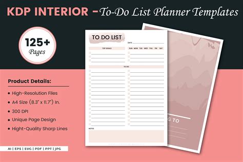 To-Do List Planner Graphic by Finer Designers · Creative Fabrica