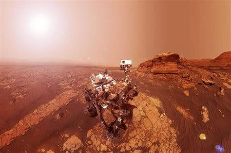 Premium Photo | Mars rover on the surface of mars elements of this image furnished by nasa