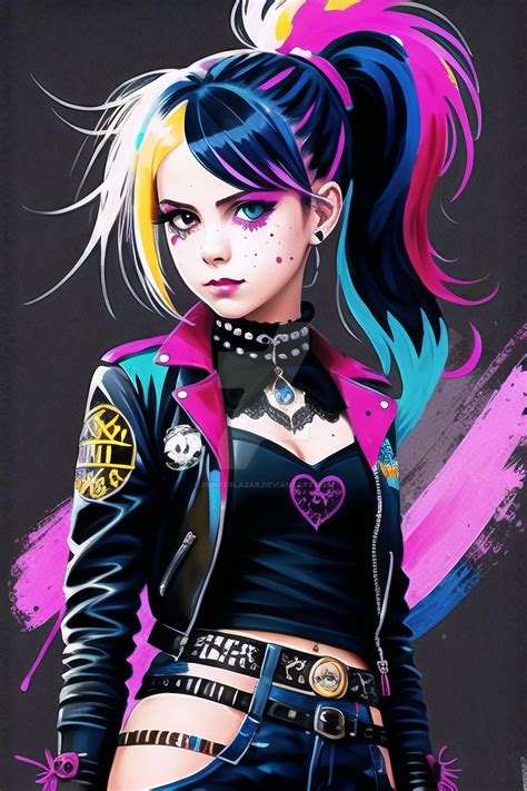 Punk girl Painting (69) by PunkerLazar on DeviantArt