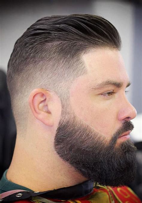 Corte De Barba Masculino - Barba média degradê | Cortes de barba, Corte cabelo médio masculino ...