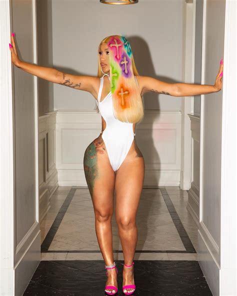 Cardi B Puts Curves On Display In Thong Bodysuit