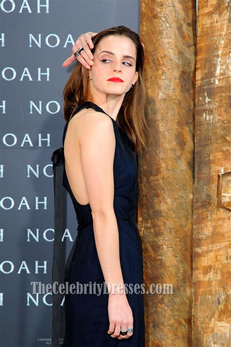 Emma Watson Black Dress Noah
