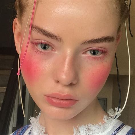 rosy cheeks makeup  aesthetic makeup makeup art