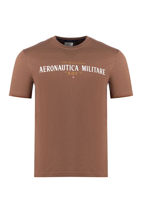 Футболка мужская AERONAUTICA MILITARE, цвет Коричневый, состав 100% ...