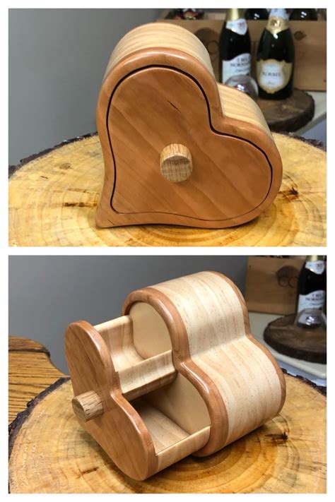 Single Heart Shaped Bandsaw Box | Bandsaw box, Wooden box designs, Bandsaw