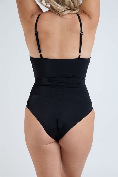 V Neck Period Swimsuit - One Piece Design – Eco Period Australia