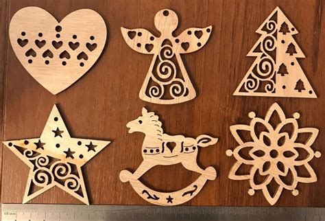 Laser Cut Christmas Tree Toys Wooden Christmas Tree Decor SVG CDR File ...
