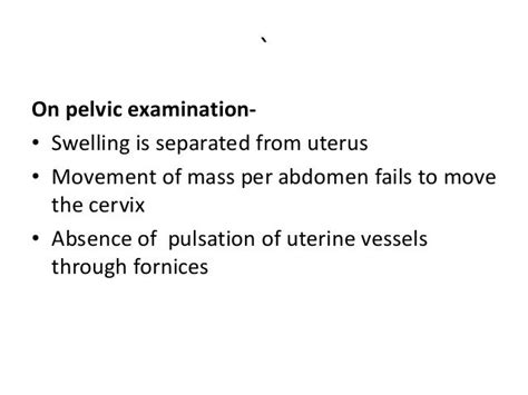 Pelvic mass