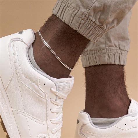 sterling silver  anklets etsy