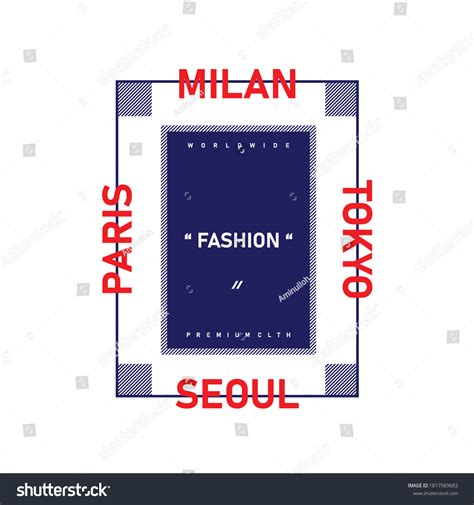Paris Milan Tokyo Seoul Vintage Fashion Stock Vector (Royalty Free