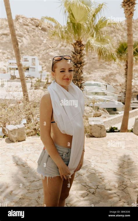 denim shorts bikini  res stock photography  images alamy