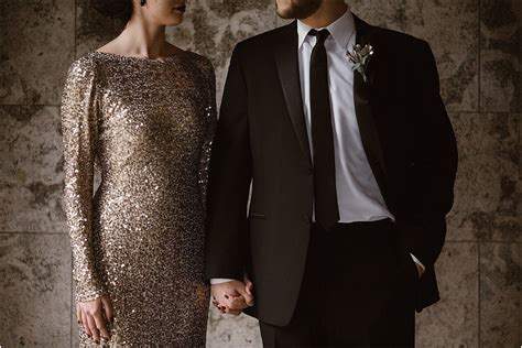 Black and Gold Wedding at Historic Marble Factory in Knoxville