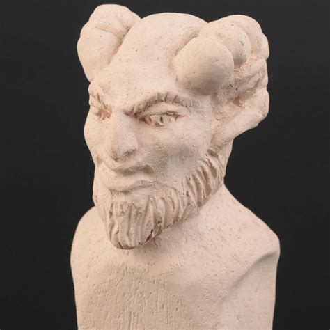 Contemporary Terracotta Satyr Figurine | EBTH