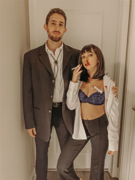 Mia Wallace and Vincent Costume- Pulp Ficrion in 2025 | Haloween