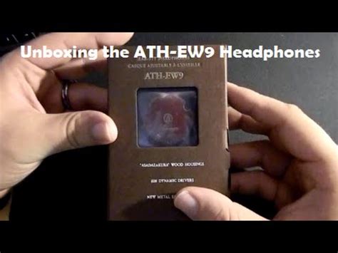 Unboxing the Audio-Technica ATH-EW9 headphones - YouTube