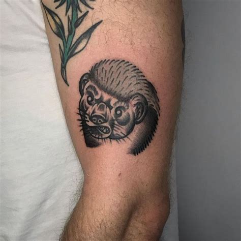 badger tattoos skull tattoo skull