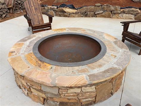 custom steel fire pit insert custom fire pits unique fire pits