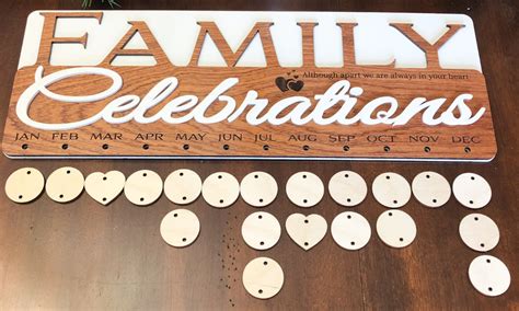 Family Celebrations Calendar – JoyFilled LLC