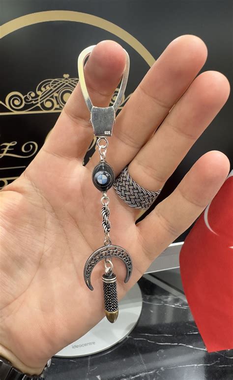 Özel Tasarım BMV Model Gümüş Anahtarlık - Gümüş Ürünler