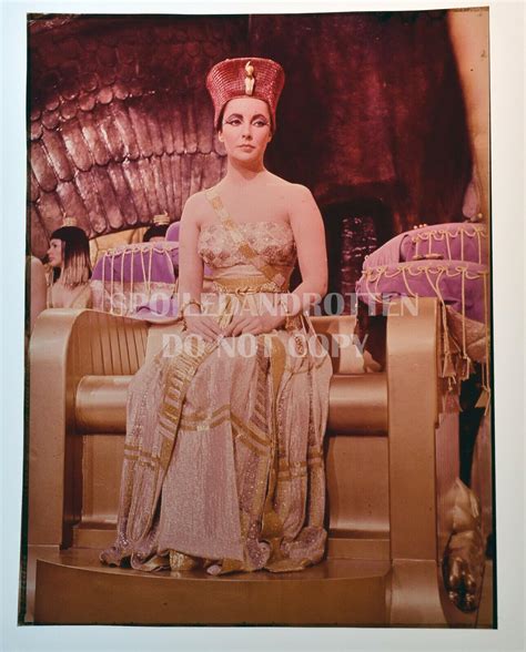Vintage ELIZABETH TAYLOR in Cleopatra Color Transparency 3 1/2 x 4 ...