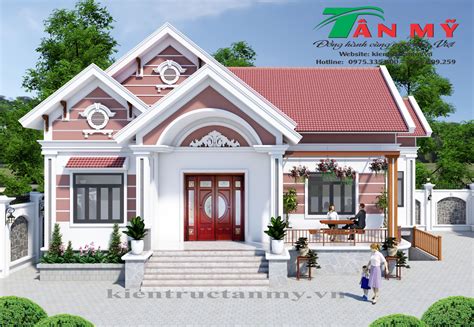 Mẫu Nhà Cấp 4 Mái Thái Đẹp Tại Tam Nông - Phú Thọ - Kiến Trúc Tân Mỹ